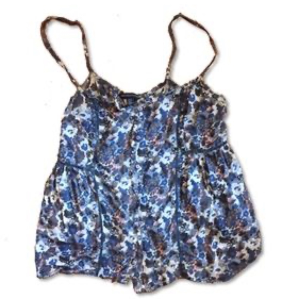 AMERICAN EAGLE FLORAL SLEEVELESS TOP